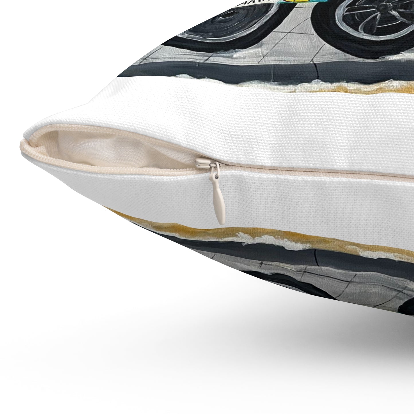 Krakow Poland Throw Pillow (White)