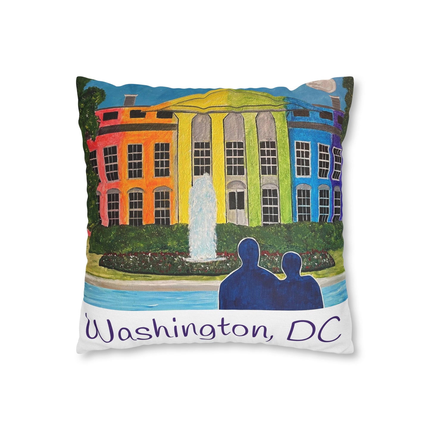 Love is Love Pride Pillow Cover (White)