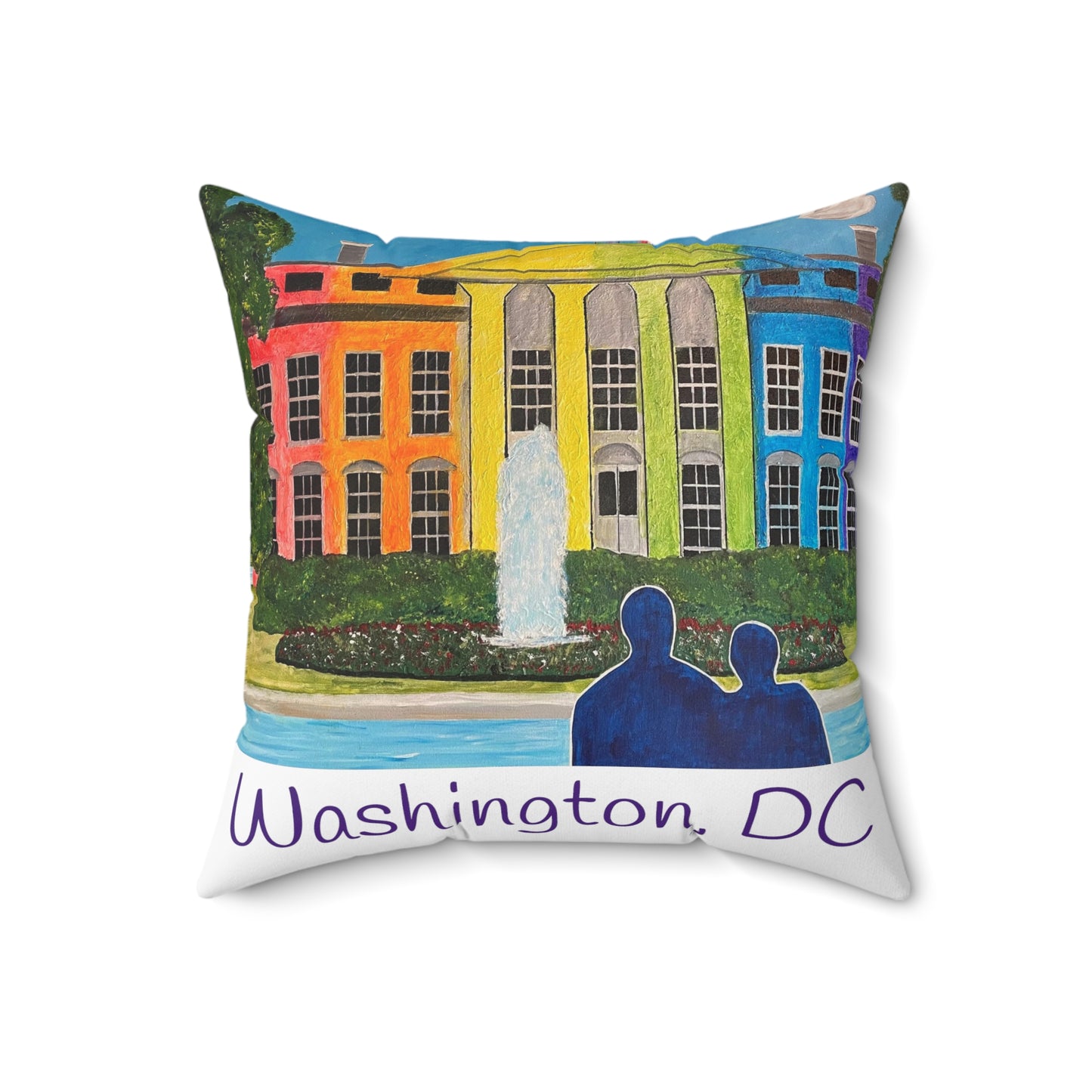 Love is Love  Pride Throw Pillow (White)