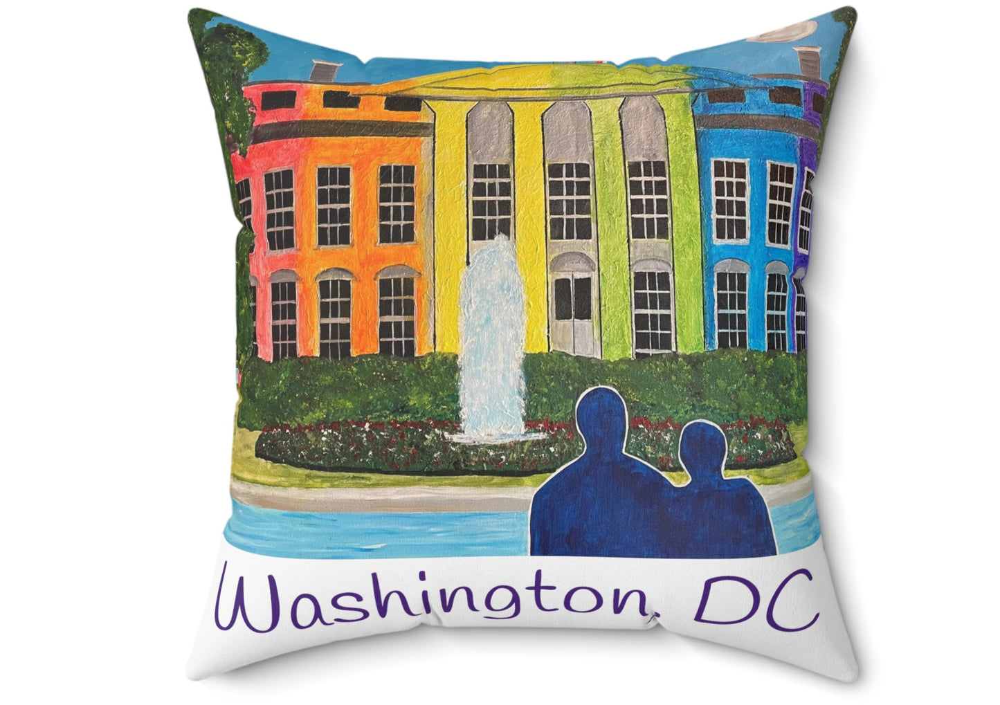 Love is Love  Pride Throw Pillow (White)