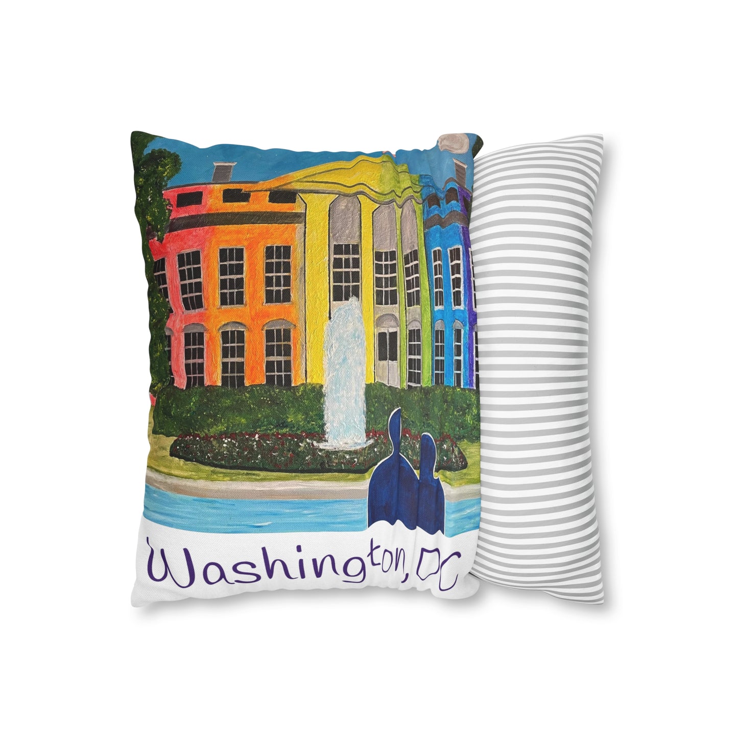 Love is Love Pride Pillow Cover (White)