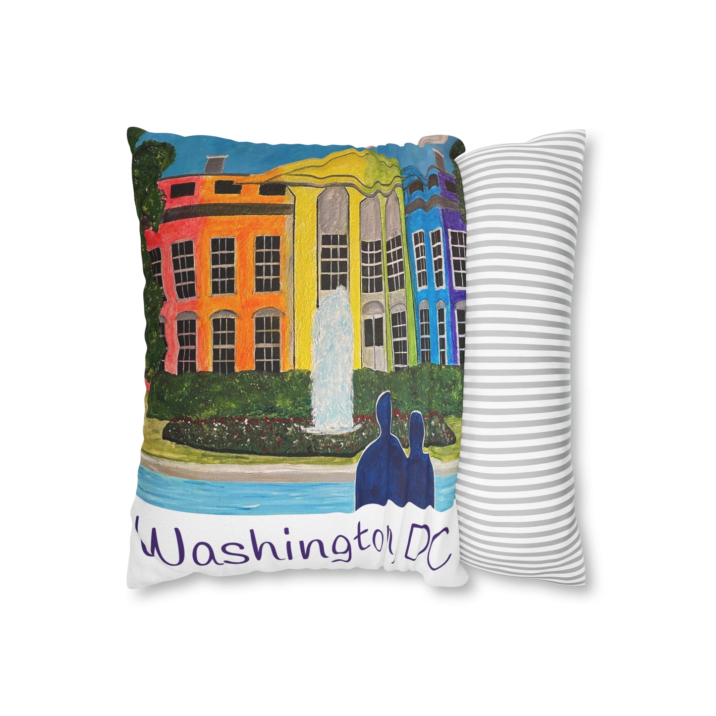 Love is Love Pride Pillow Cover (White)