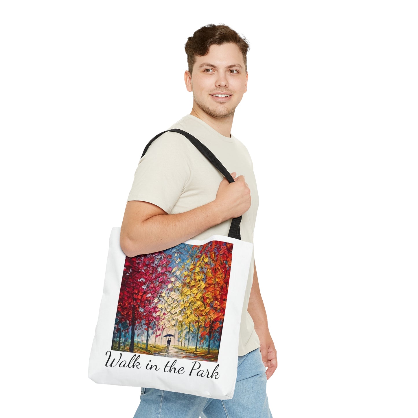 Walk in the Park Tote Bag (White)