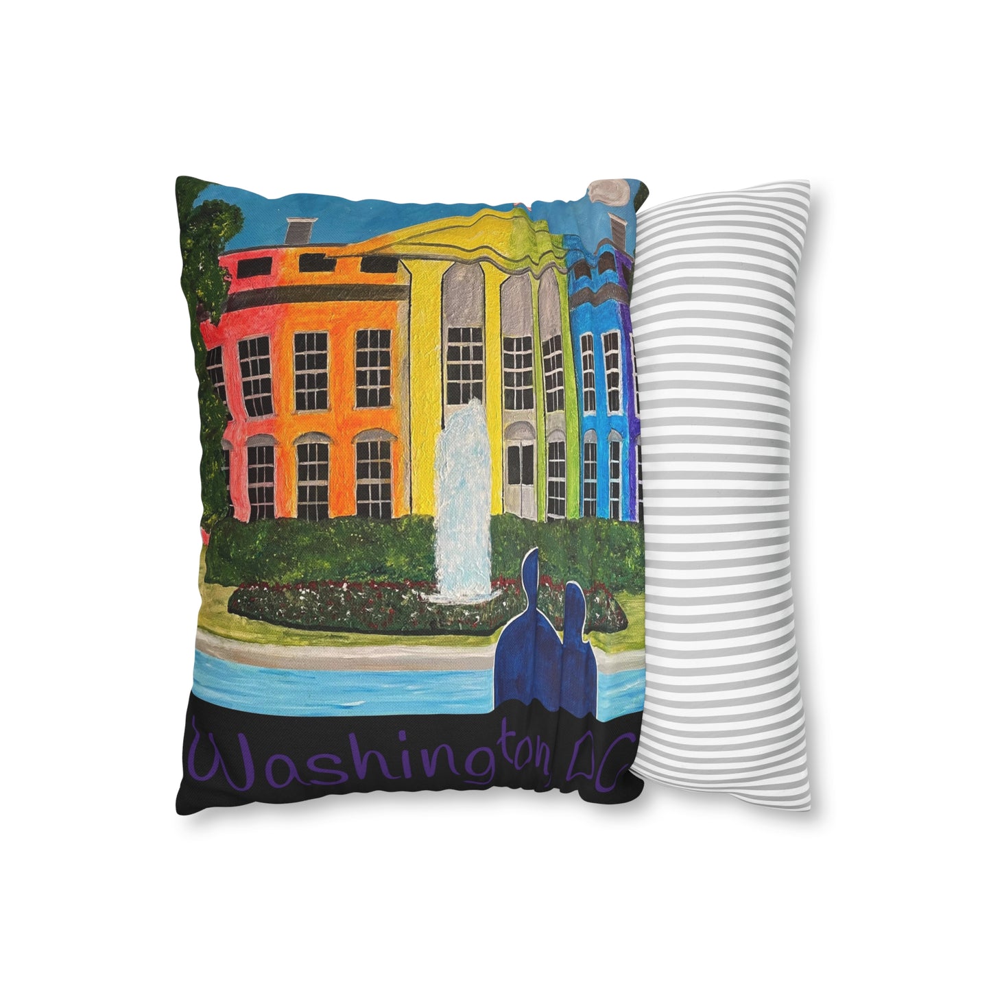 Love is Love Pride Pillow Cover (Black)