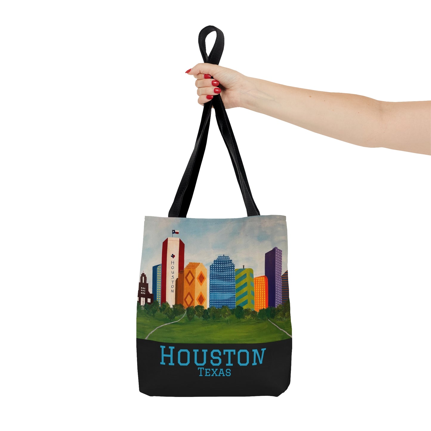 Houston Views Tote Bag (Black) | Houston Texas