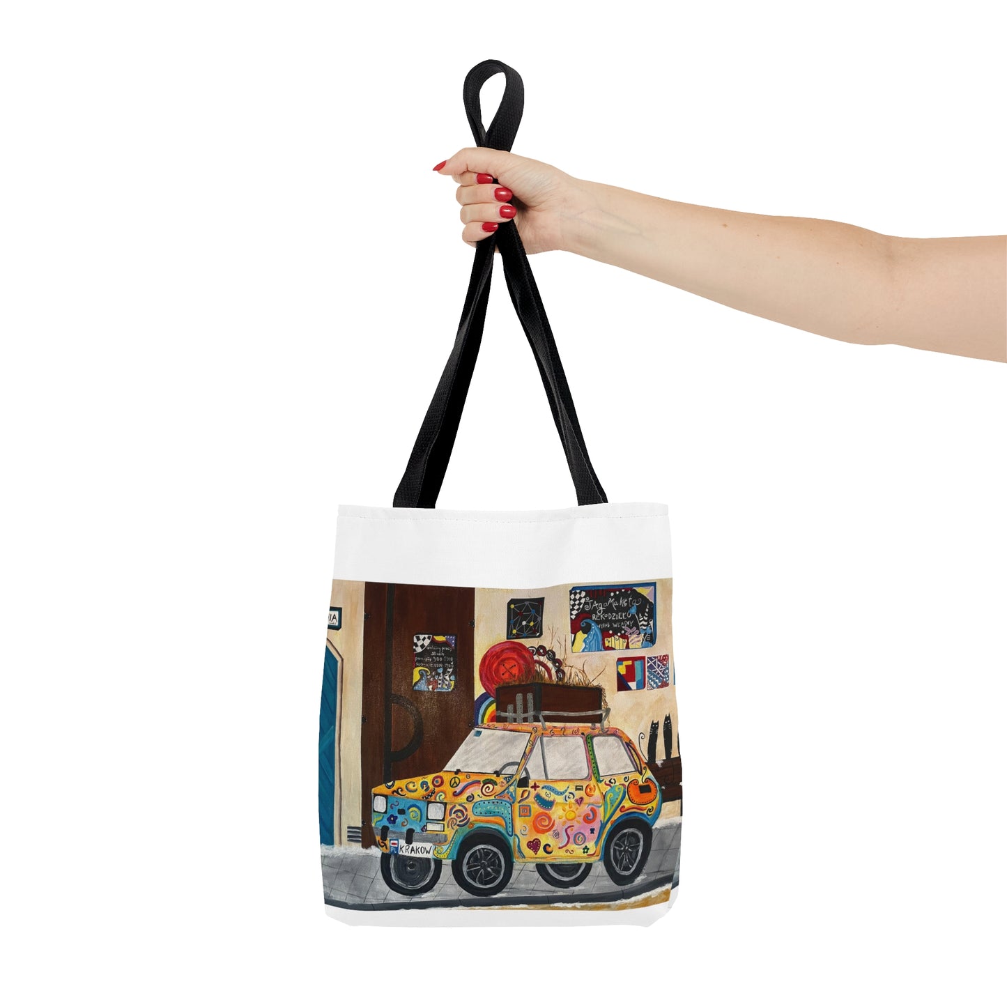Krakow Poland Tote Bag (White)