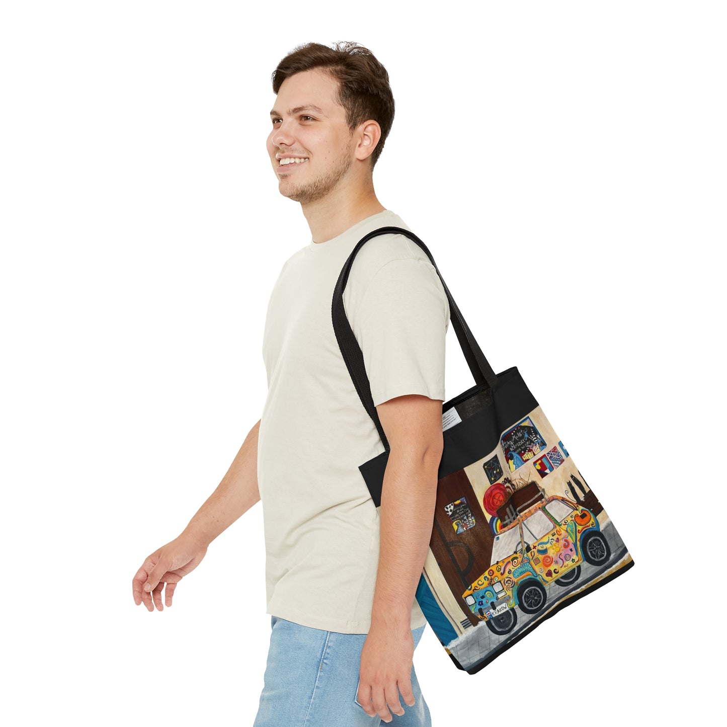 Krakow Poland Tote Bag (Black)