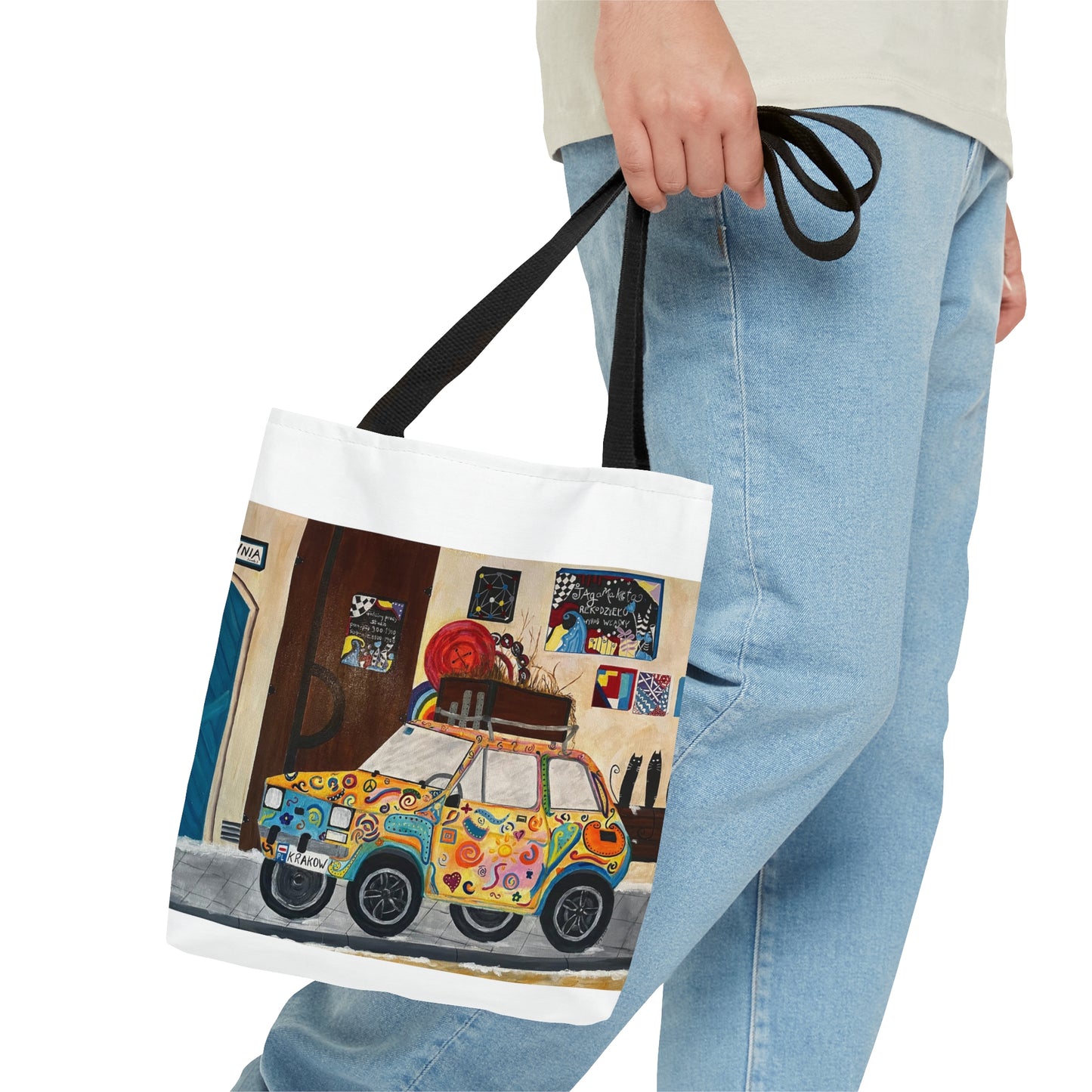 Krakow Poland Tote Bag (White)