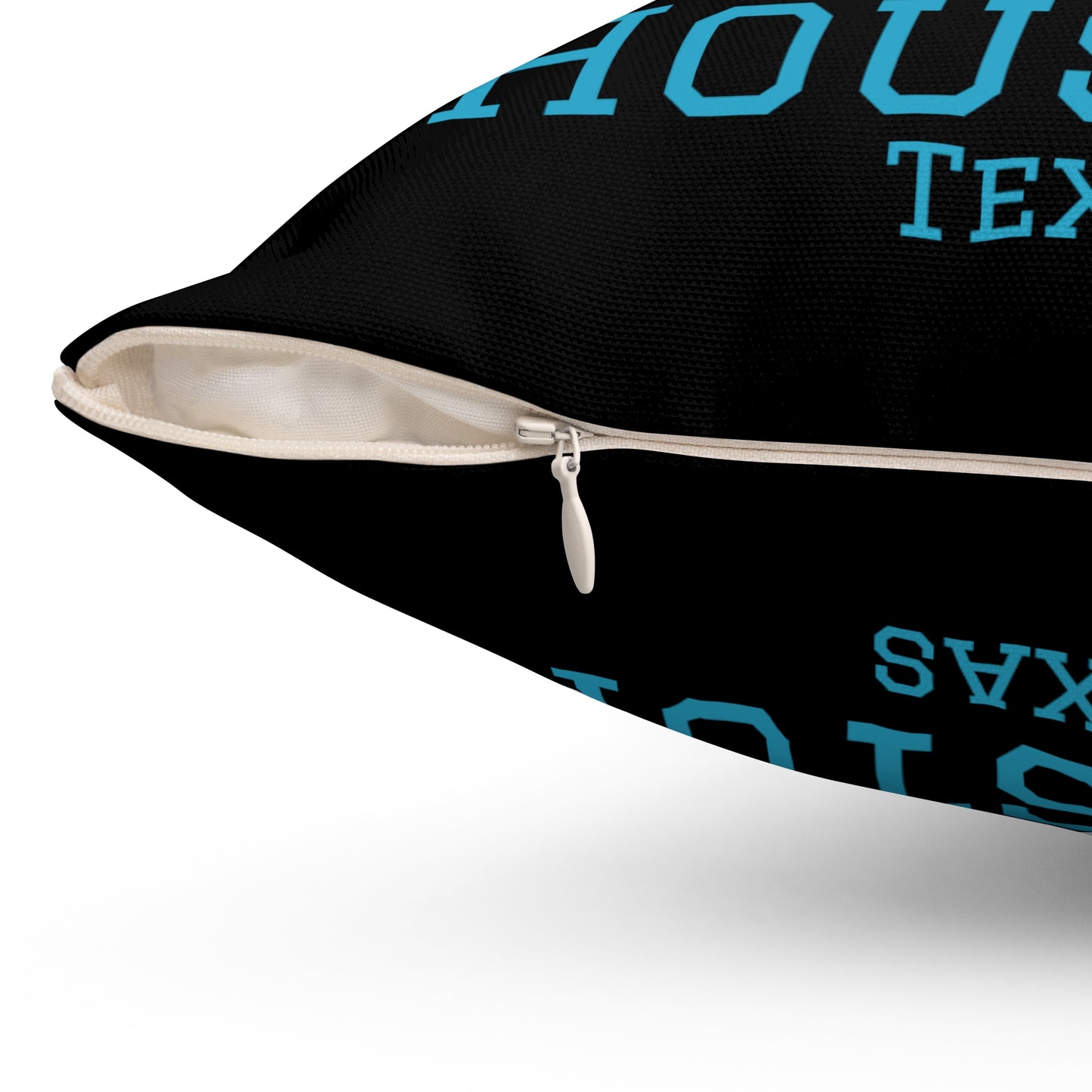 Houston Views Throw Pillow | Houston Texas (Black)