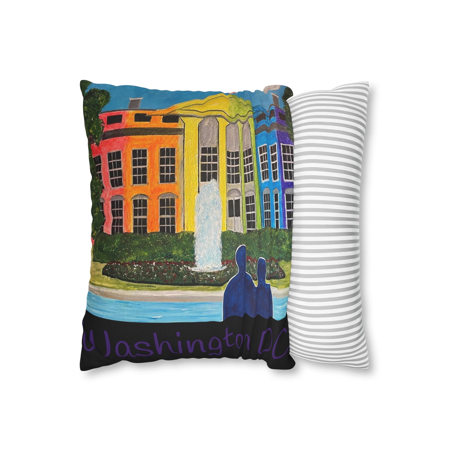 Love is Love Pride Pillow Cover (Black)