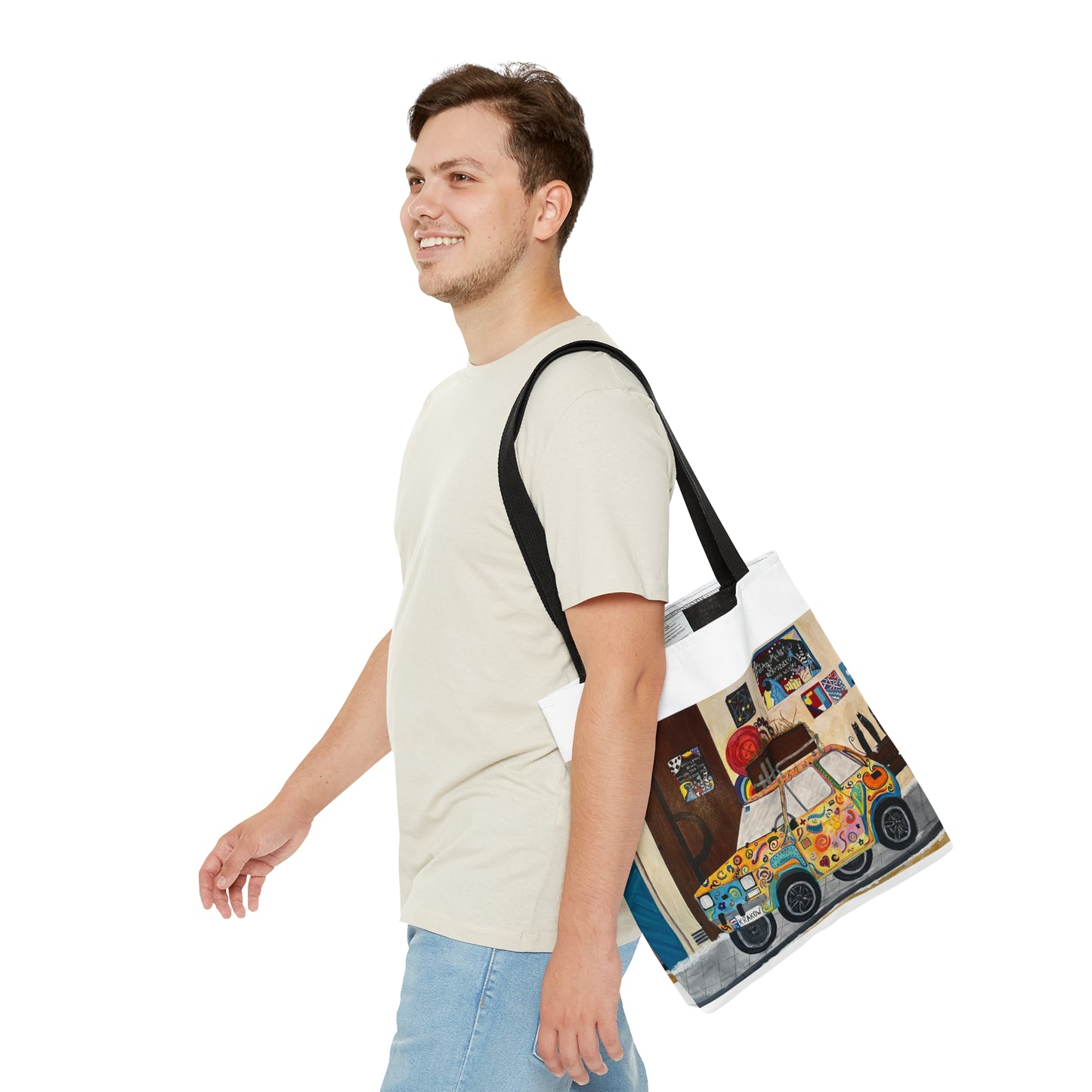 Krakow Poland Tote Bag (White)