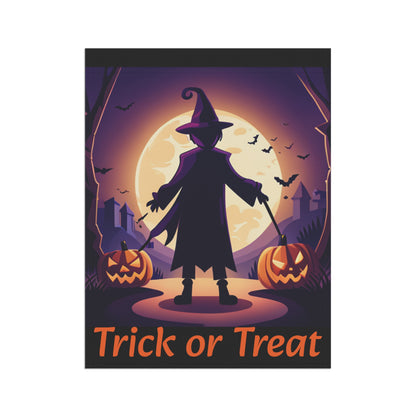 Halloween Witch Trick or Treat Welcome Garden & House Banner