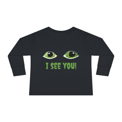 Halloween Spooky Eyes Toddler Long Sleeve Tee Costume