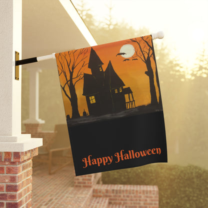 Halloween Spooky House Welcome Garden & House Banner