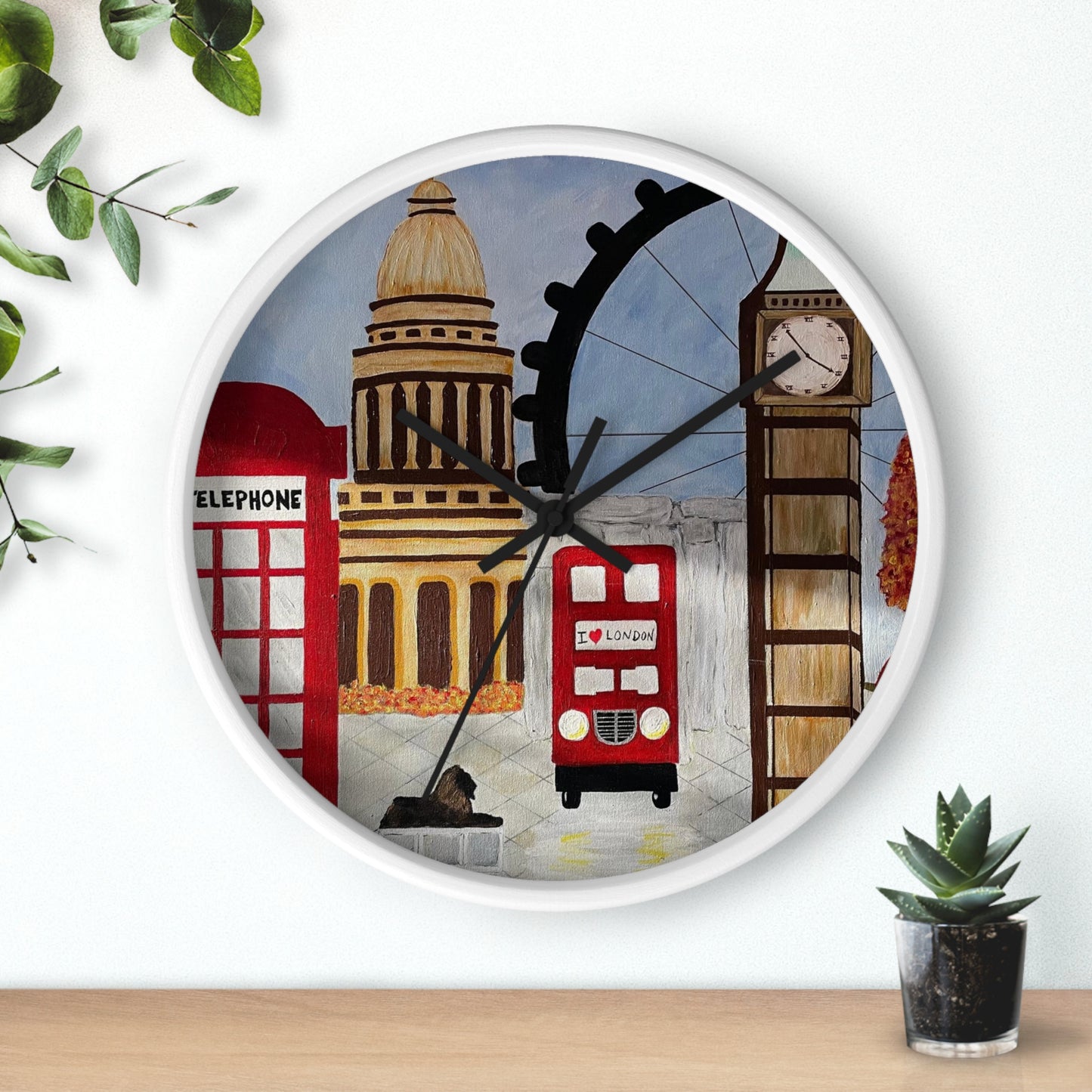 I Love London Wall Clock