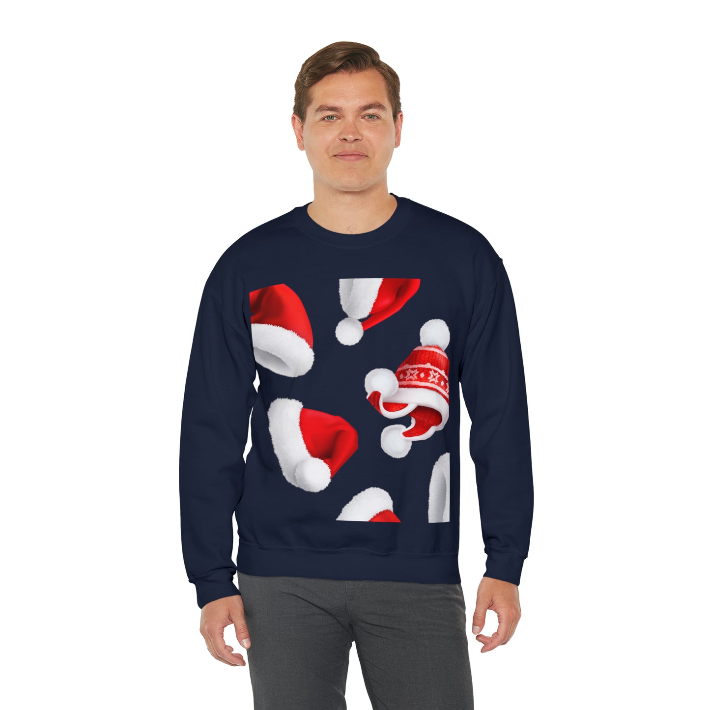 Santa Hat Christmas Holiday Sweatshirt