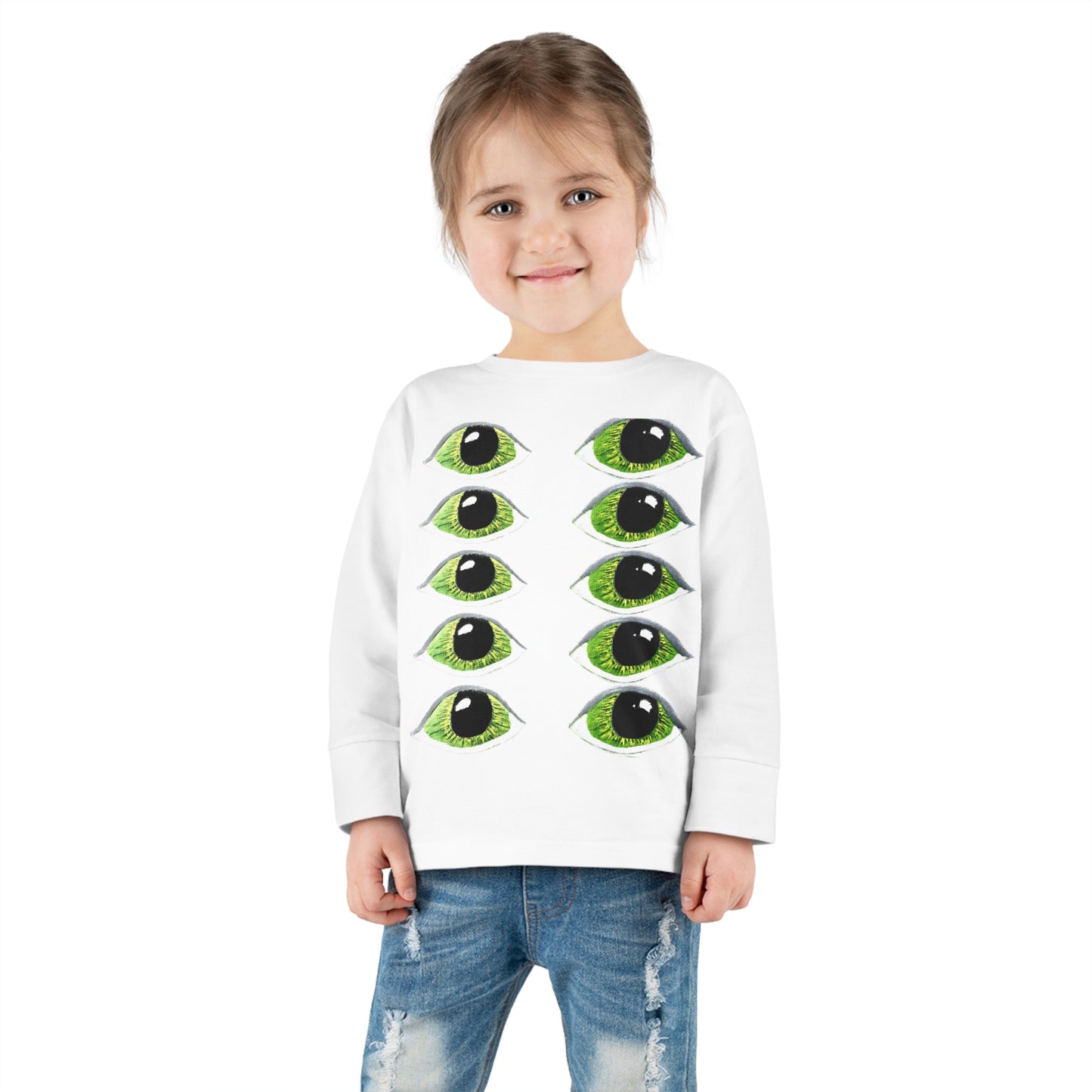 Halloween Spooky Eyes Toddler Long Sleeve Tee Costume