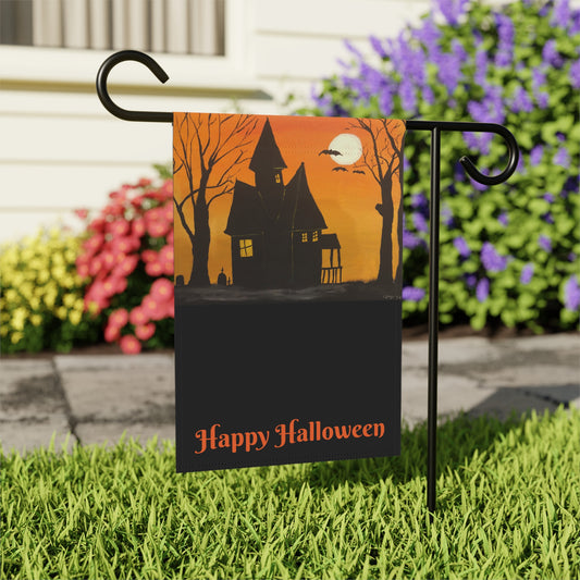 Halloween Spooky House Welcome Garden & House Banner