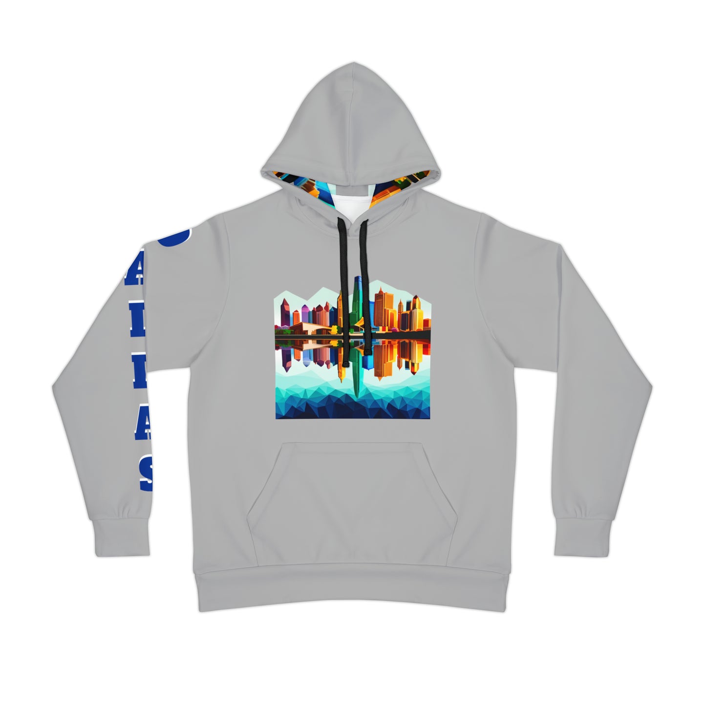 Dallas Texas Reflections Unisex Athletic Hoodie Sweatshirt