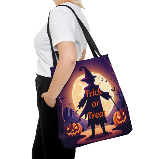 Halloween Witch Trick or Treat Tote Bag