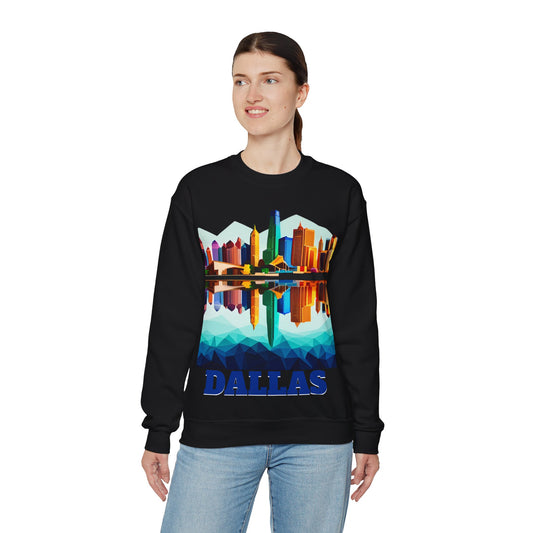 Dallas Texas Reflections Unisex Crewneck Sweatshirt