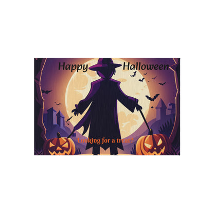 Halloween Witch Trick or Treat Outdoor Rug