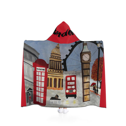 I Love London Youth Hooded Blanket