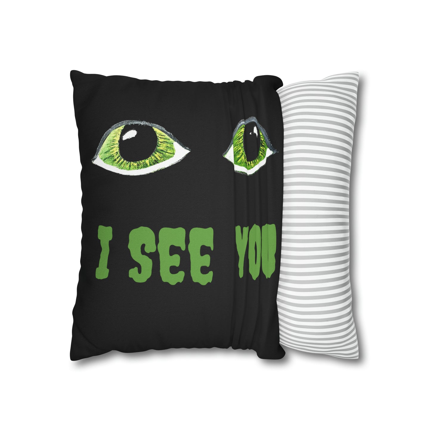 Halloween Spooky Eyes Square Pillow Case