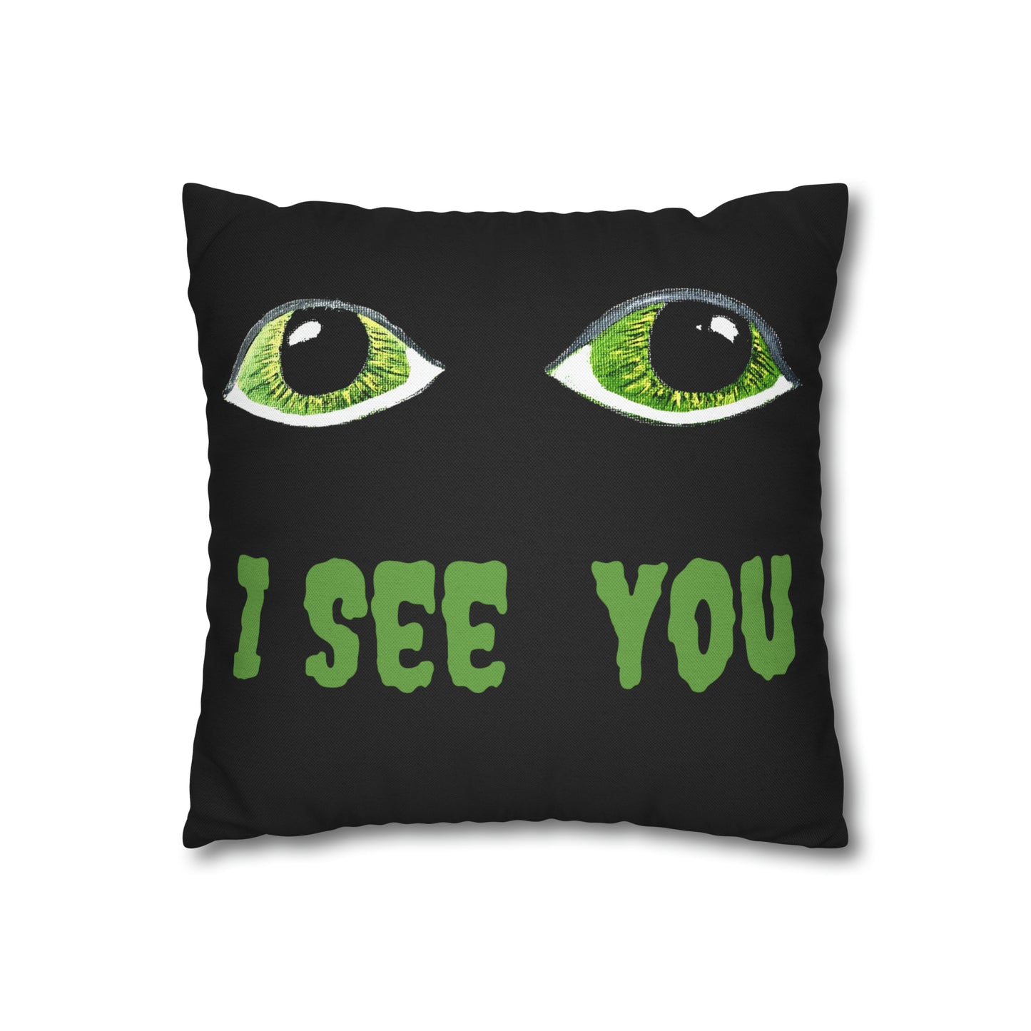 Halloween Spooky Eyes Square Pillow Case