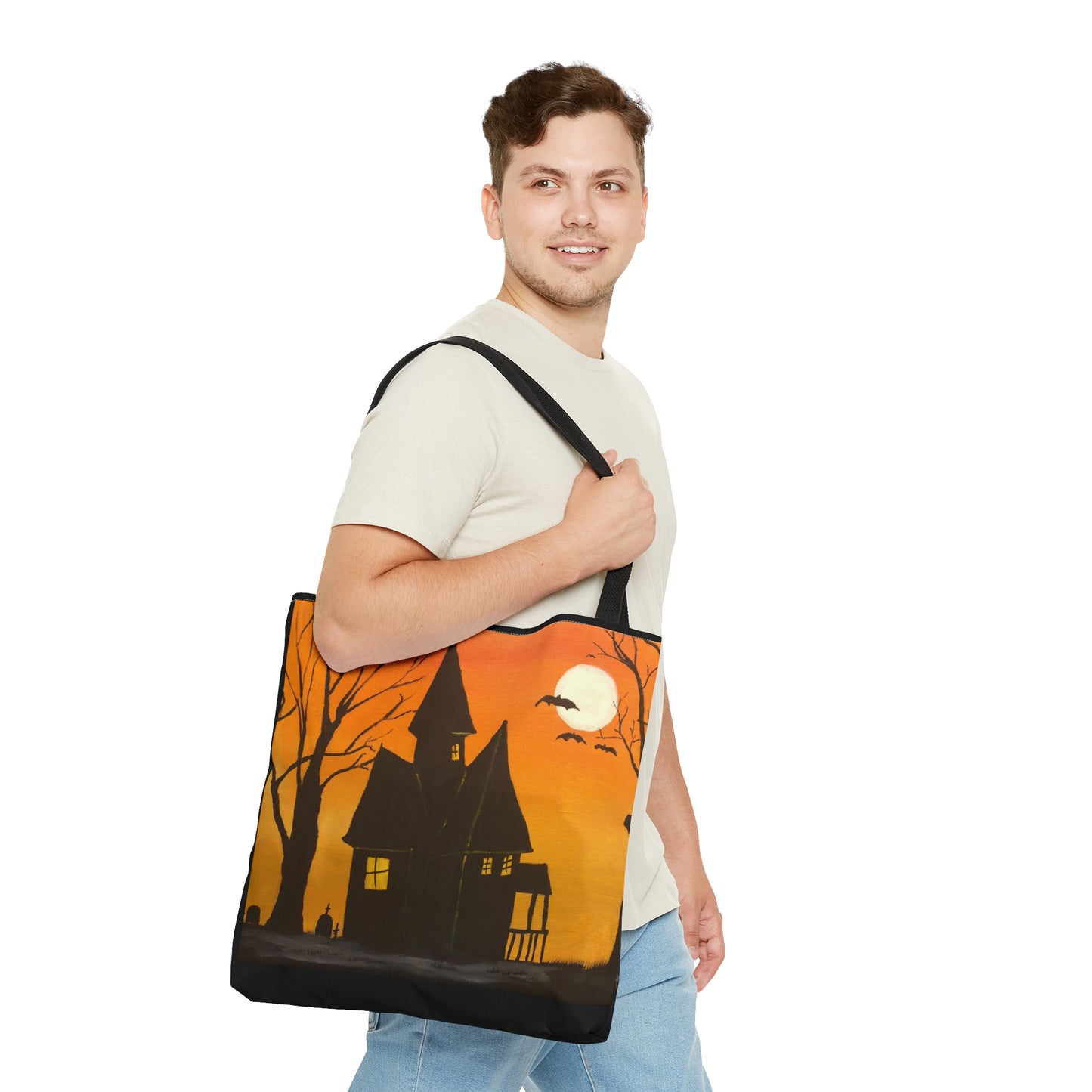 Halloween Spooky House Tote Bag