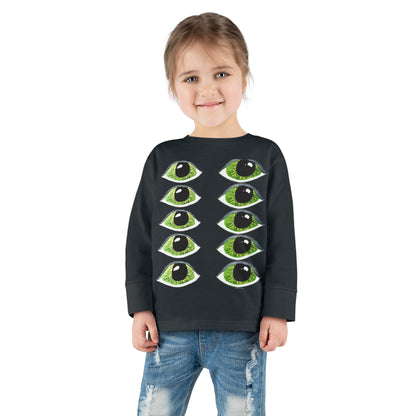 Halloween Spooky Eyes Toddler Long Sleeve Tee Costume