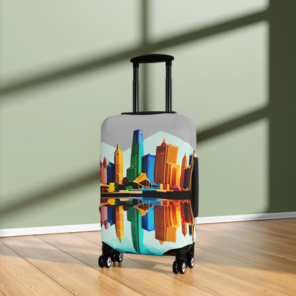 Dallas Texas Reflections Luggage Cover