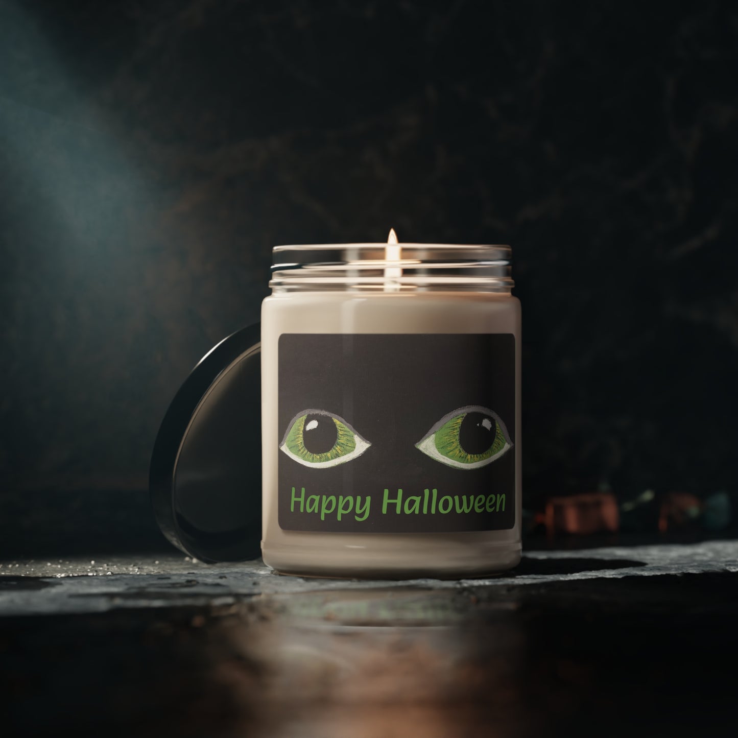 Halloween Spooky Eyes Scented Soy Candle, 9oz