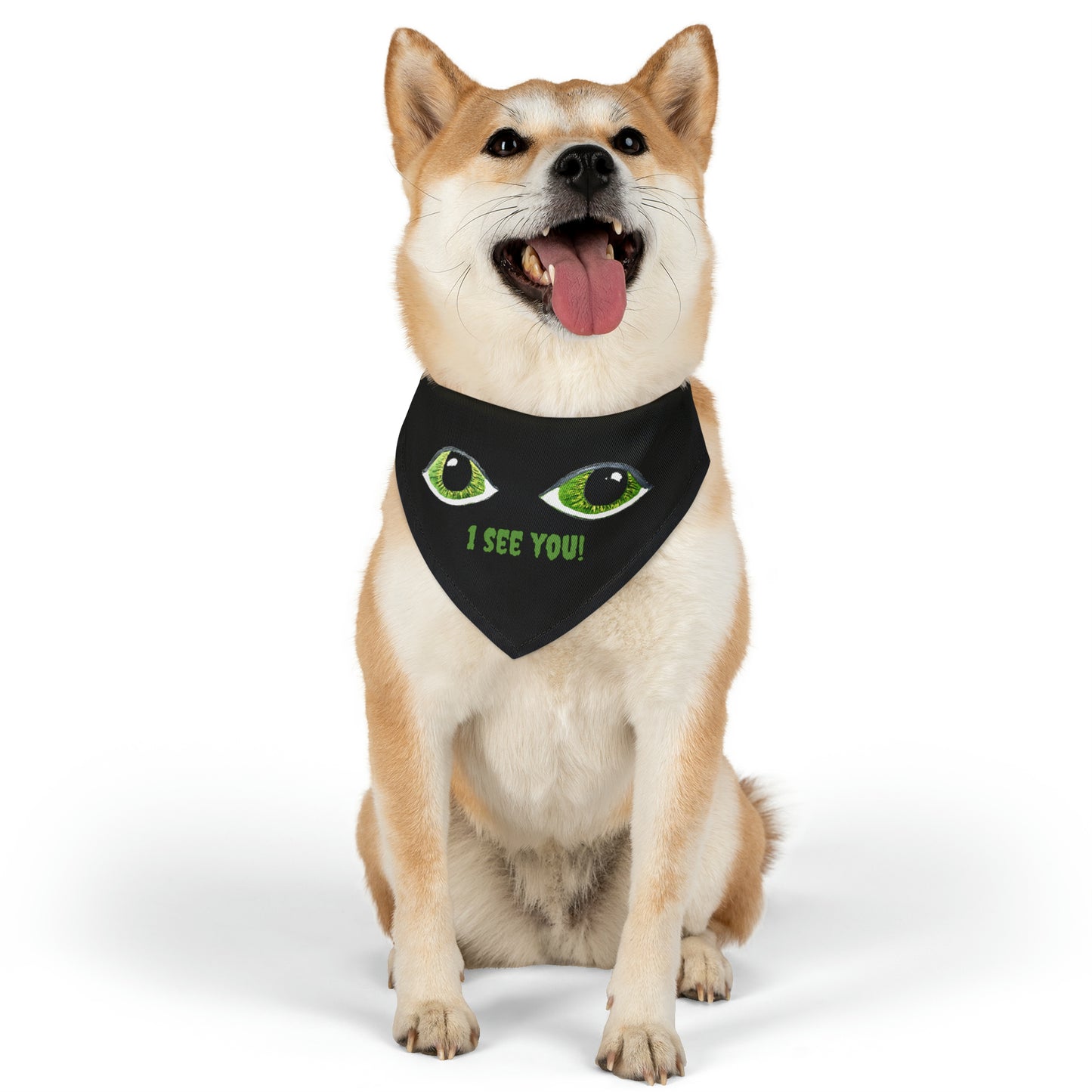 Halloween Spooky Eyes Pet Bandana Collar