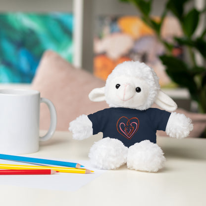 Hearts Intertwined Stuffed Animals with Tee