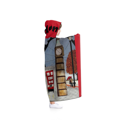 I Love London Youth Hooded Blanket