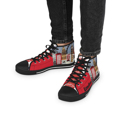 I Love London Men's High Top Sneakers