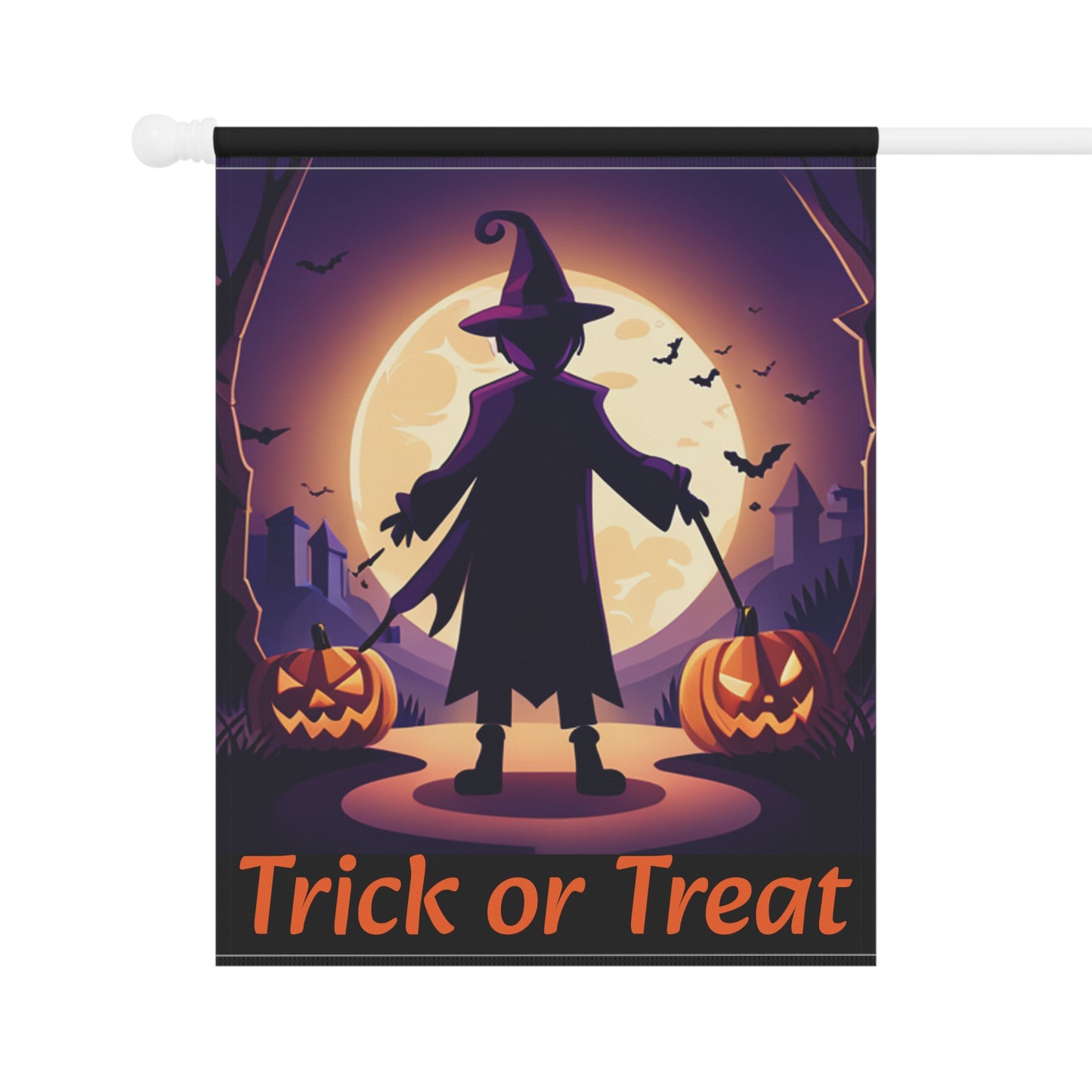 Halloween Witch Trick or Treat Welcome Garden & House Banner