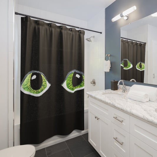 Halloween Spooky Eyes Shower Curtain