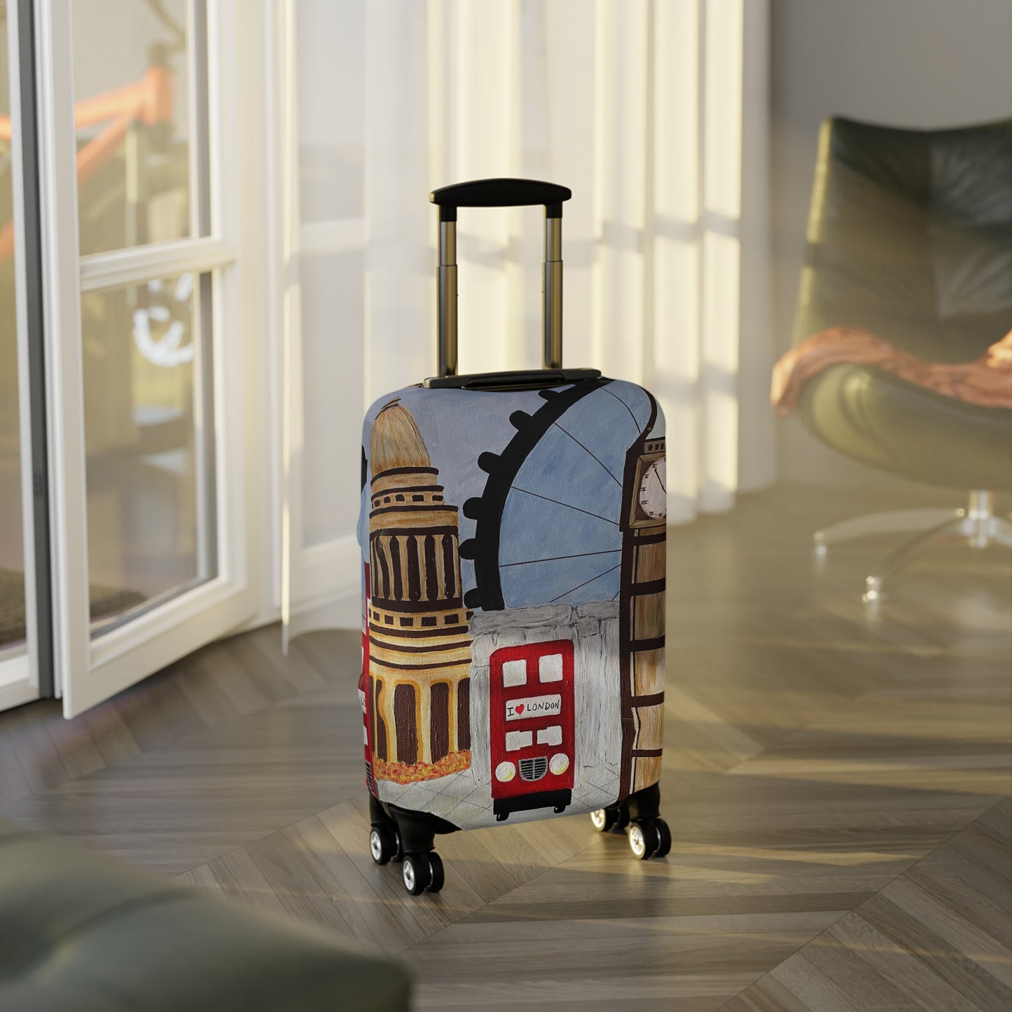 I Love London Luggage Cover