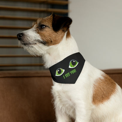 Halloween Spooky Eyes Pet Bandana Collar