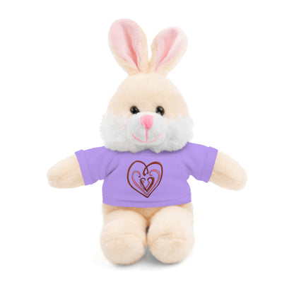 Hearts Intertwined Stuffed Animals with Tee