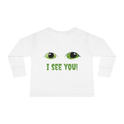 Halloween Spooky Eyes Toddler Long Sleeve Tee Costume