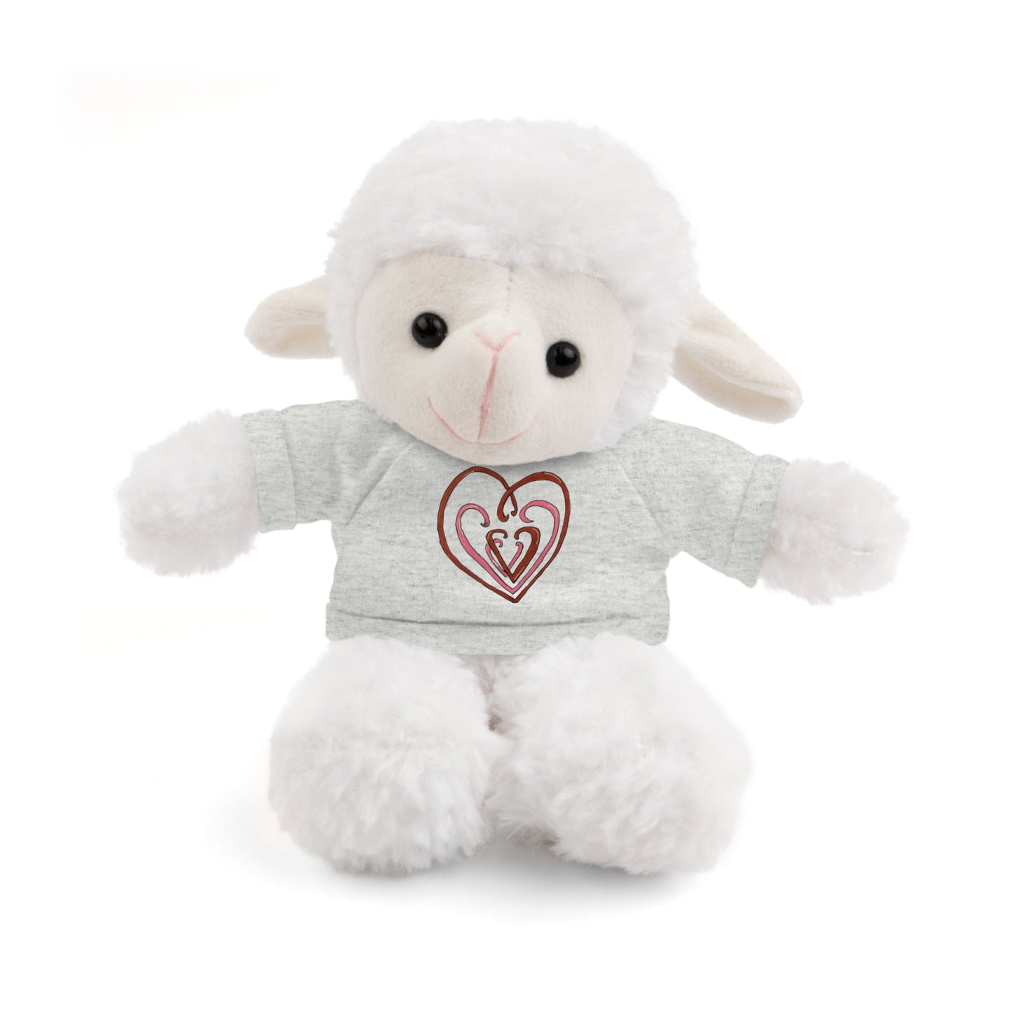 Hearts Intertwined Stuffed Animals with Tee