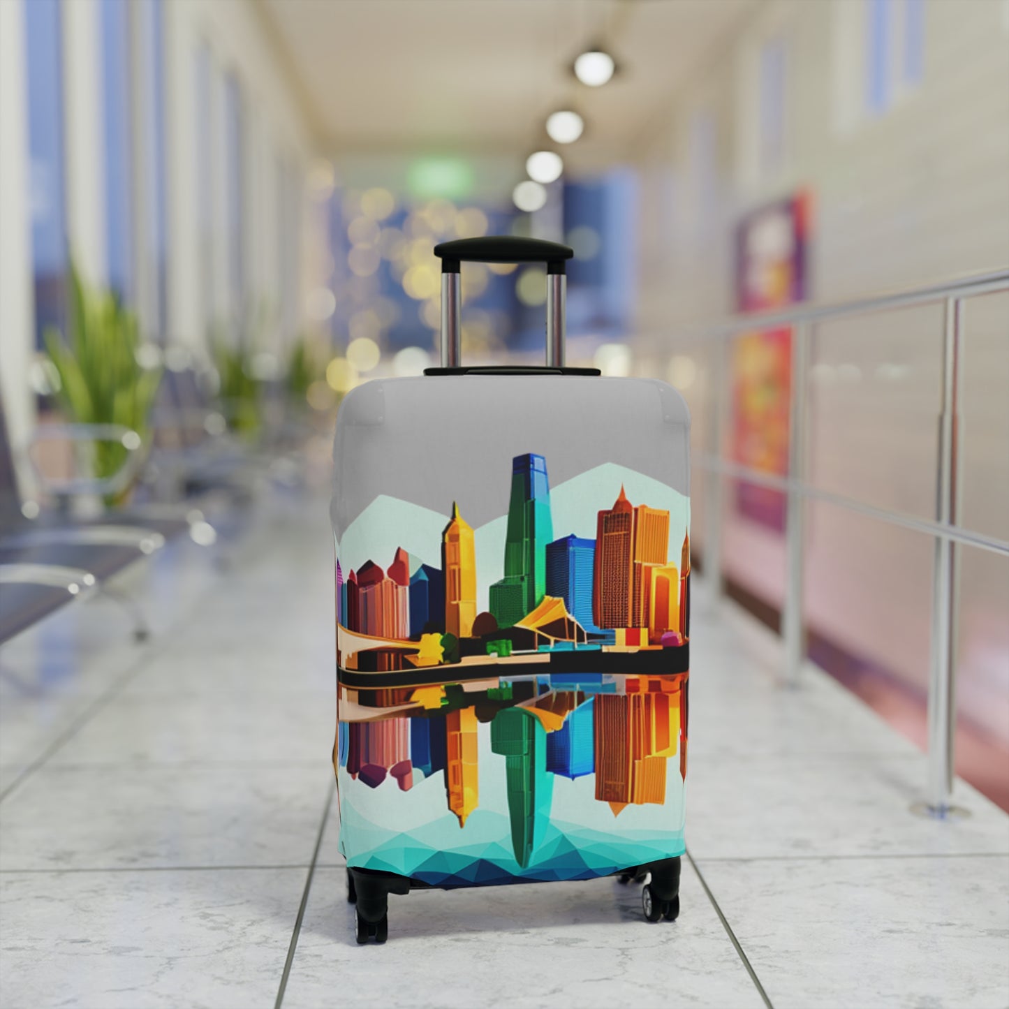 Dallas Texas Reflections Luggage Cover