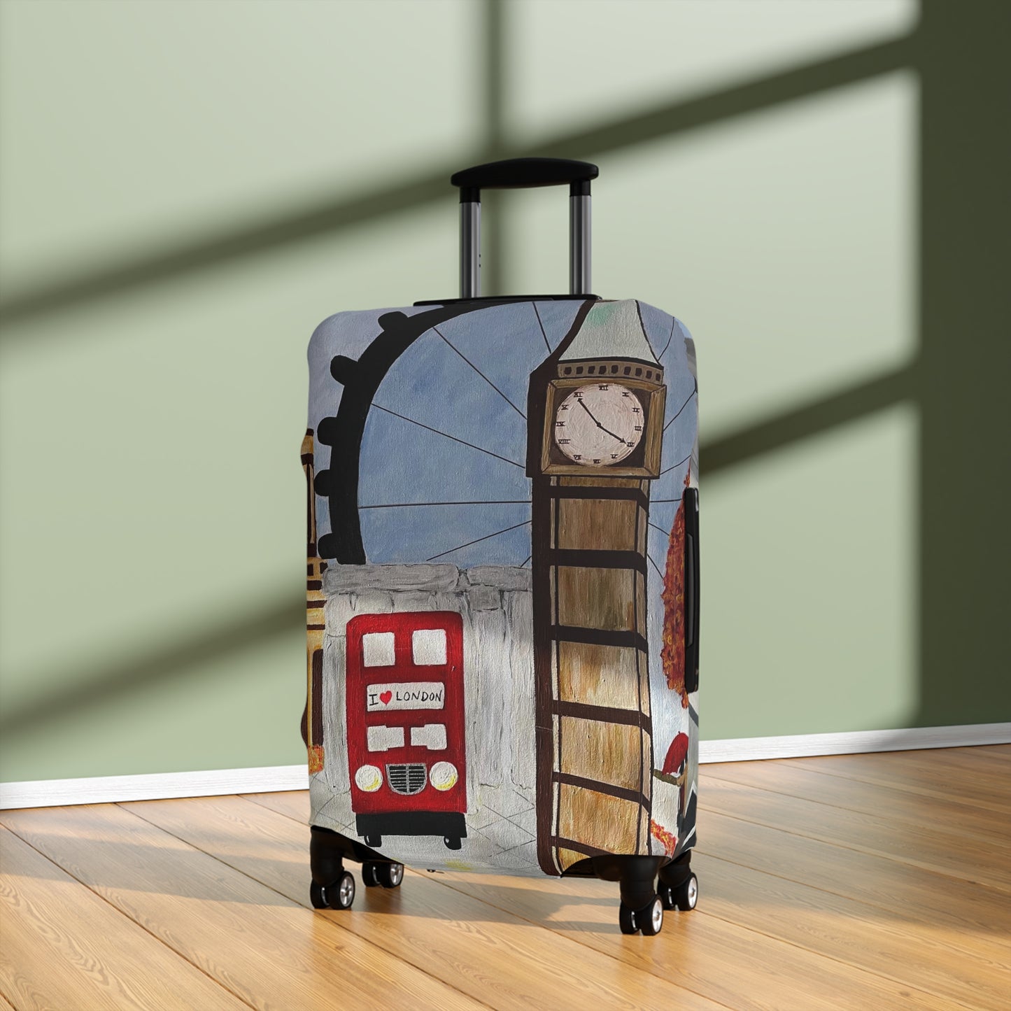 I Love London Luggage Cover