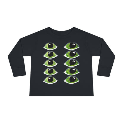 Halloween Spooky Eyes Toddler Long Sleeve Tee Costume