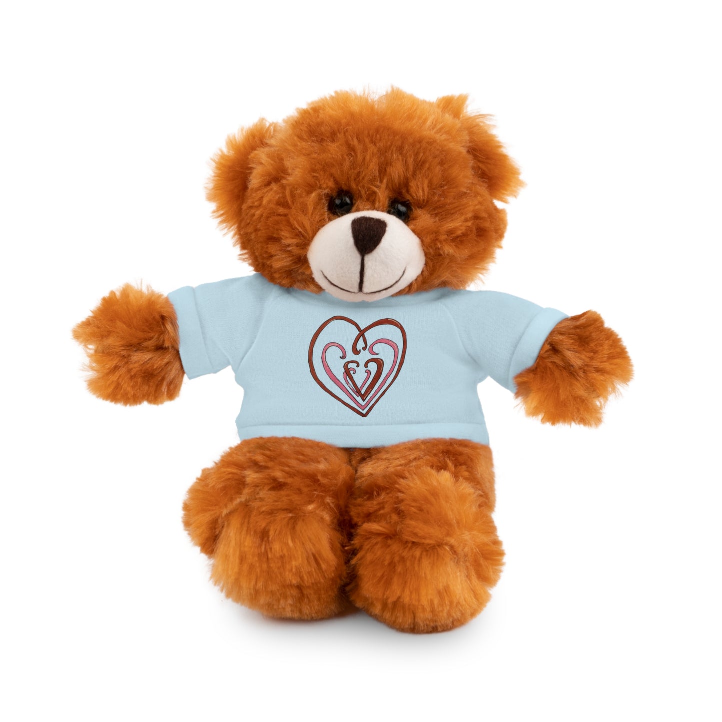 Hearts Intertwined Stuffed Animals with Tee