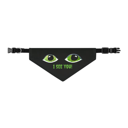 Halloween Spooky Eyes Pet Bandana Collar