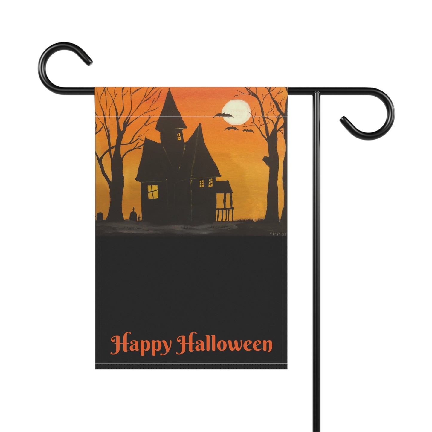 Halloween Spooky House Welcome Garden & House Banner